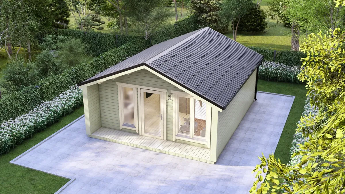 One Bedroom E Log Cabin 5.4m x 6.7m photo 3