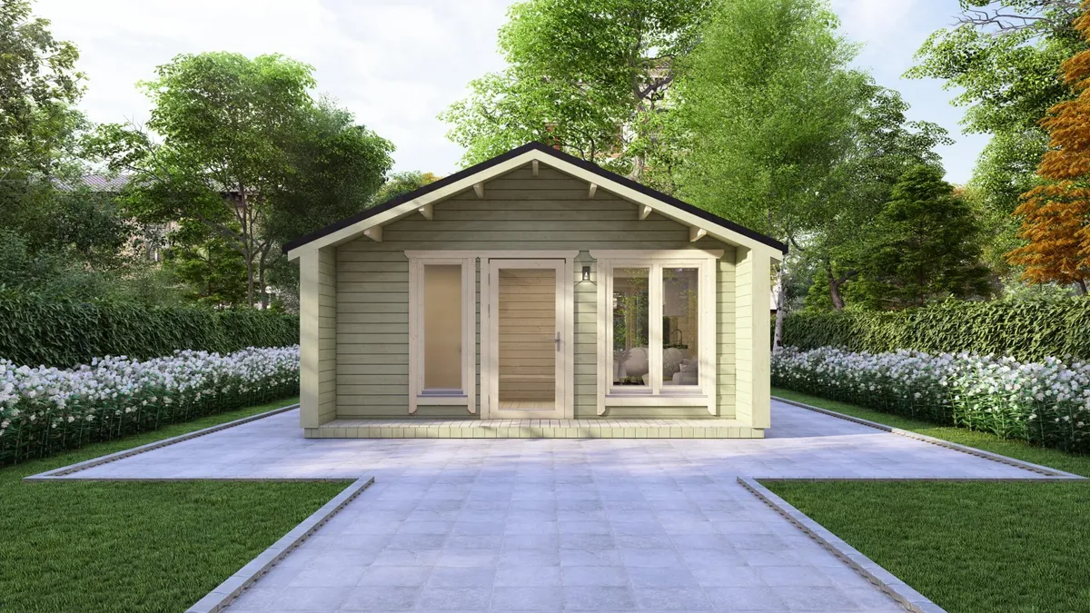 One Bedroom E Log Cabin 5.4m x 6.7m photo 4