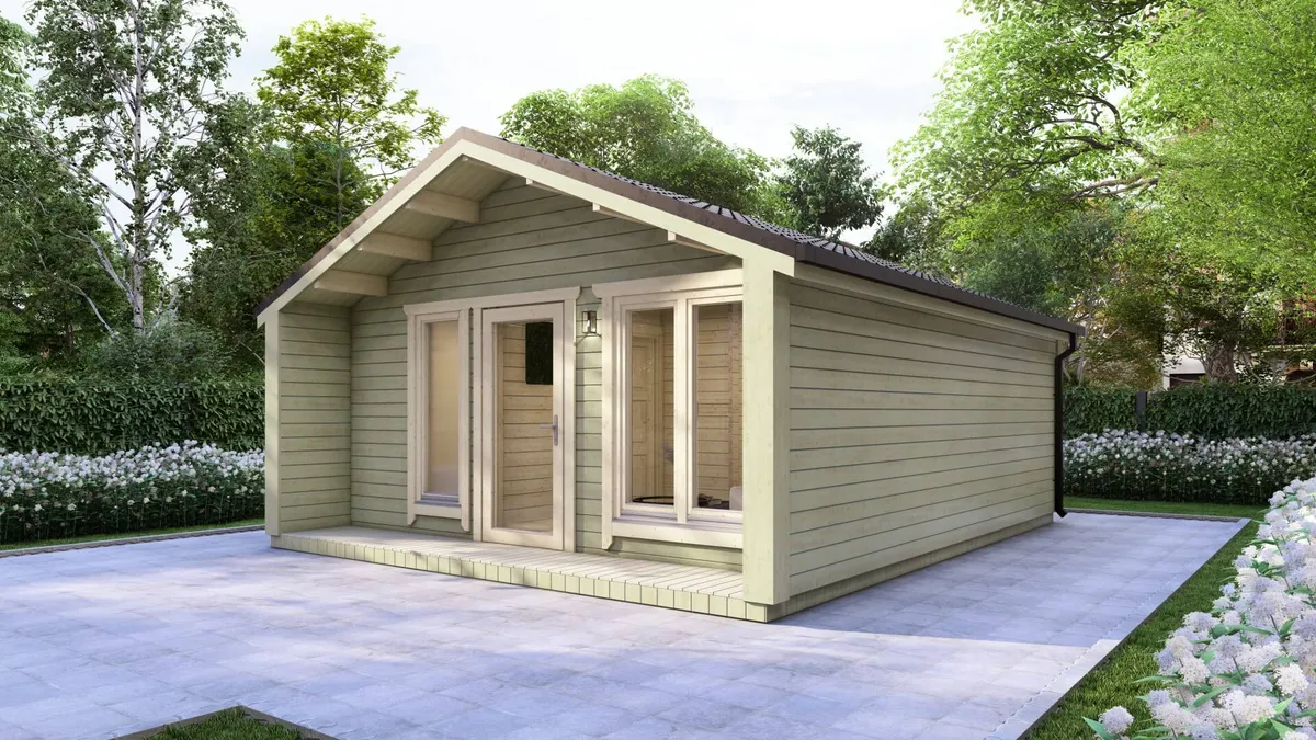 One Bedroom E Log Cabin 5.4m x 6.7m photo 5